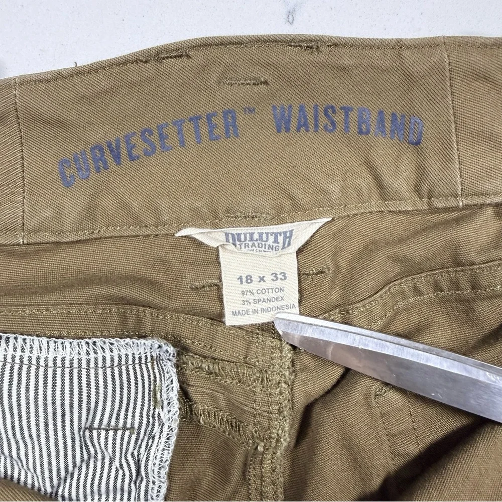 Duluth Trading Women's 18 x‎ 33 Curvesetter Waistband Cargo Work Pants
